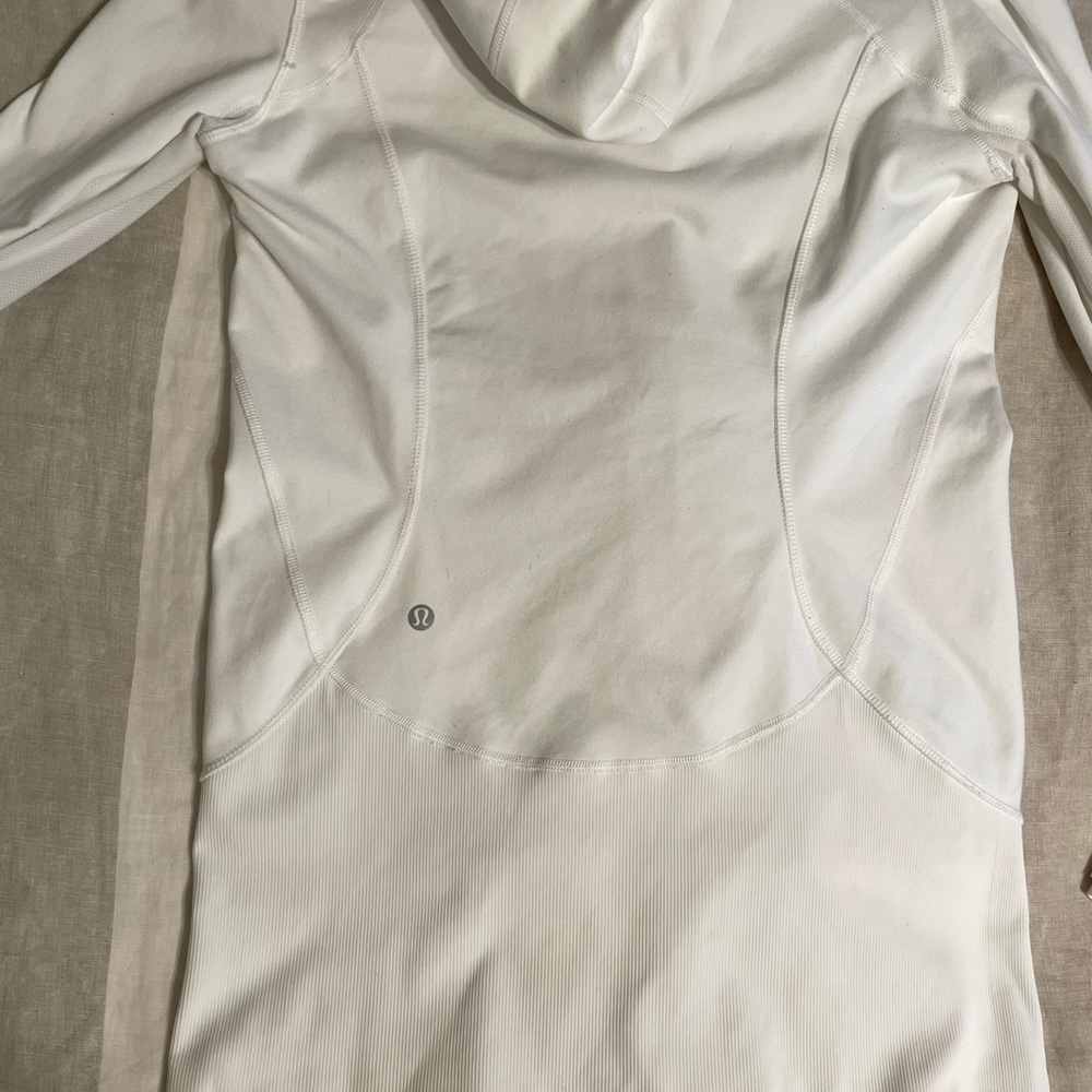 Lululemon new white hoodie double zip up size 8